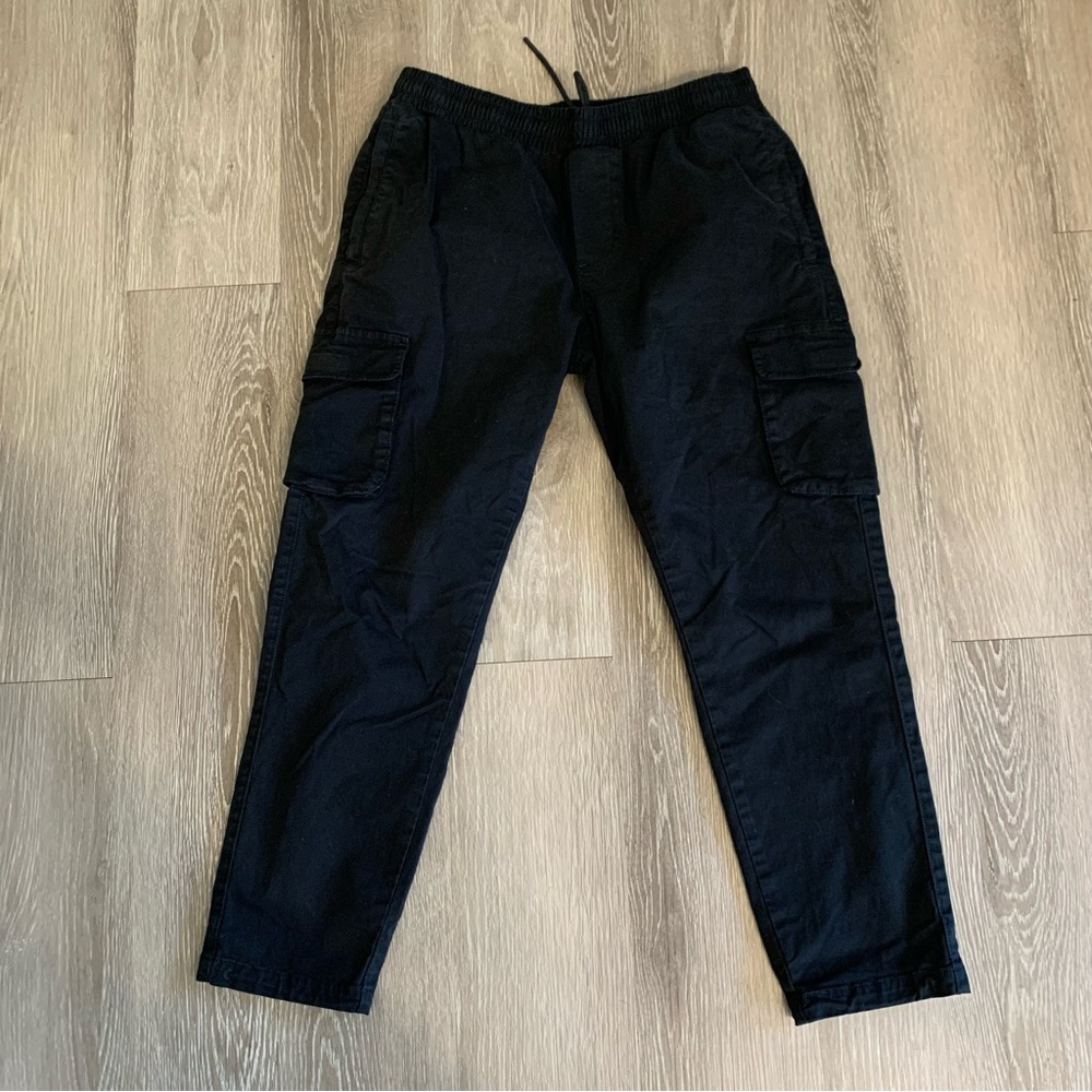 Arne Men's Black Cargo Pants Size Medium